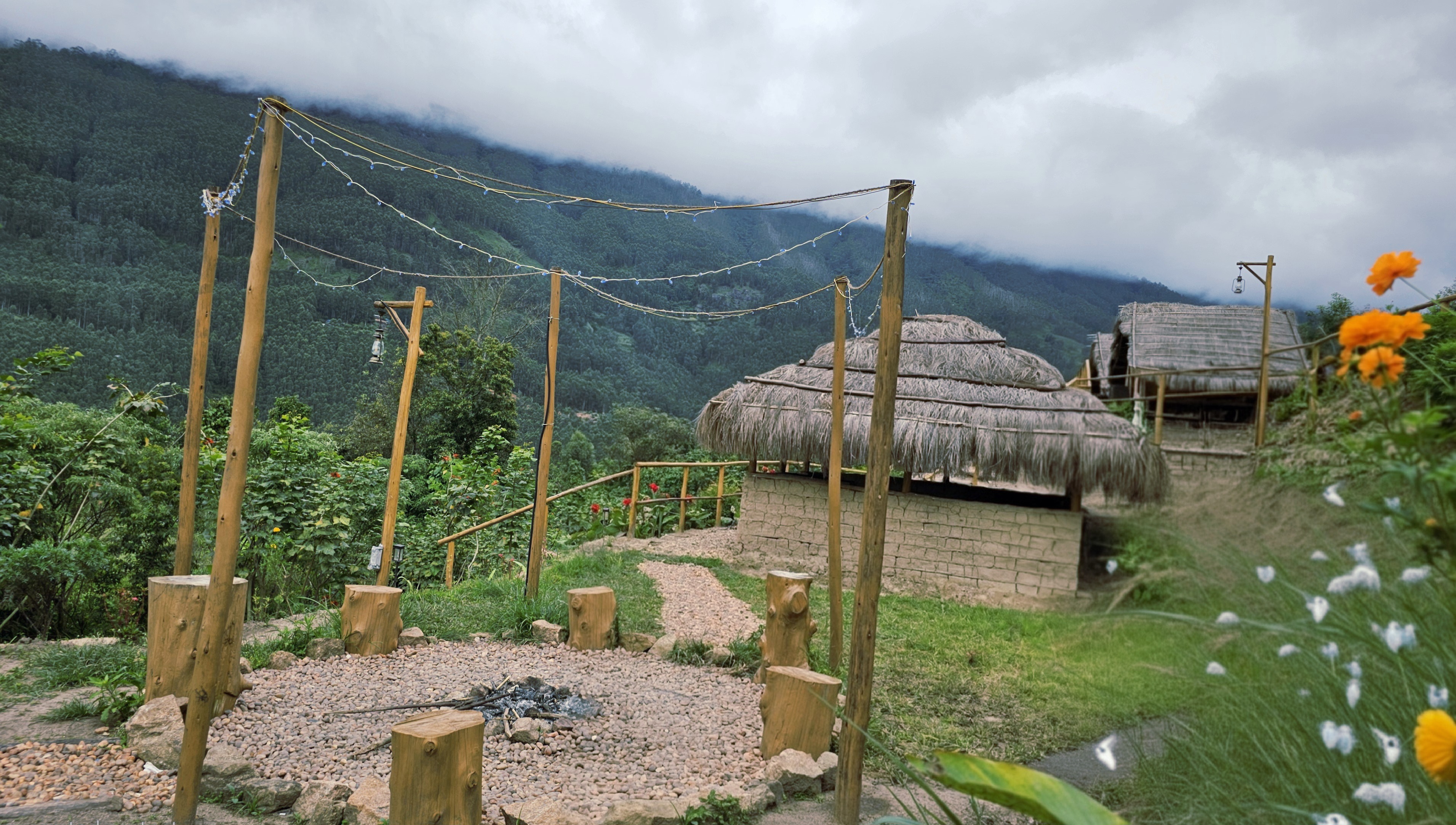 LeafyLoft Misty Valley Munnar Landscape
